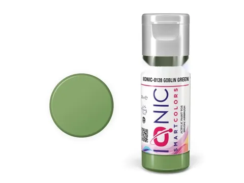 Lahvička akrylové barvy IONIC Smart Acrylic Color 0128 goblinská zelená Goblin Green 20 ml