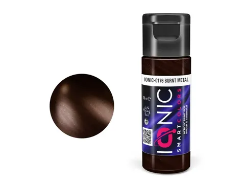 Lahvička akrylové barvy IONIC Smart Acrylic Color 0176 spálený kov (Burnt Metal), 20 ml