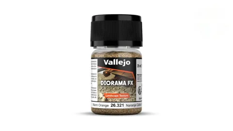 Kelímek terénního granulátu Vallejo Diorama FX 26321 Warm Orange Landscape Texture 1–2 mm, 35 ml