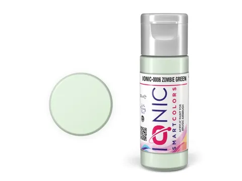 Lahvička akrylové barvy Vallejo IONIC zombie zelená (Zombie Green) 20 ml