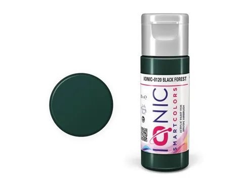 Lahvička akrylové barvy Vallejo IONIC IONIC-0120 černý les (Black Forest), 20 ml