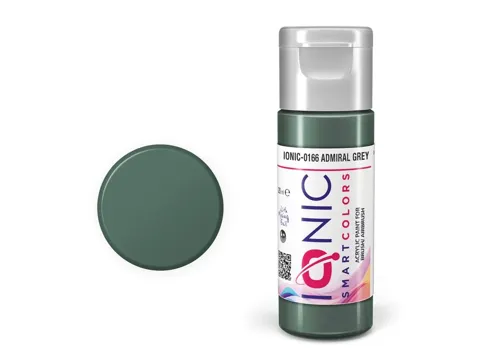 Lahvička akrylové barvy IONIC Smart Acrylic Color 0166 admirálská šedá (Admiral Grey), 20 ml