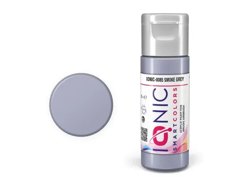 Lahvička akrylové barvy IONIC Smart Acrylic Color 0085 kouřová šedá (Smoke Grey) 20 ml