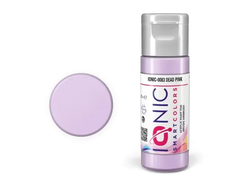 Lahvička akrylové barvy IONIC Smart Acrylic Color 0083 mrtvolně růžová, 20 ml, s kapátkem