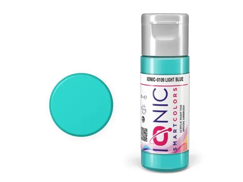 Lahvička akrylové barvy IONIC Smart Acrylic Color 0109 světle modrá (Light Blue) 20 ml