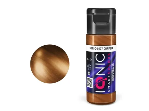 Lahvička akrylové barvy IONIC Smart Acrylic Color měděná (Copper) 20 ml