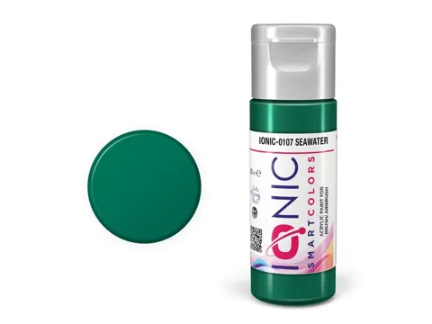 Lahvička akrylové barvy IONIC Smart Acrylic Color mořská voda (Seawater) 20 ml