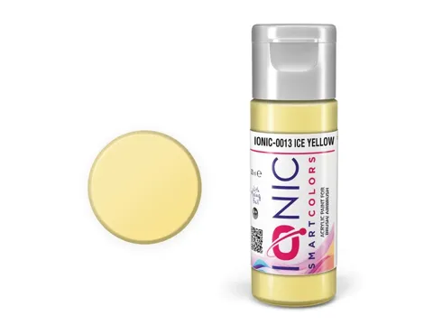 Lahvička akrylové barvy Vallejo IONIC ledová žlutá (Ice Yellow) 20 ml