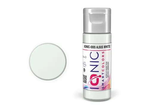 Lahvička akrylové barvy IONIC Smart Acrylic Color Albus White bílá 20 ml