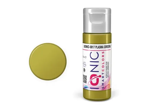 Lahvička akrylové barvy Vallejo IONIC 0017 plazmově zelená Plasma Green 20 ml