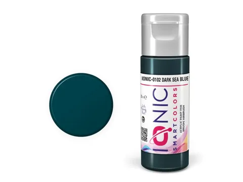 Lahvička akrylové barvy Vallejo IONIC 0102 tmavá námořní modrá Dark Sea Blue 20 ml
