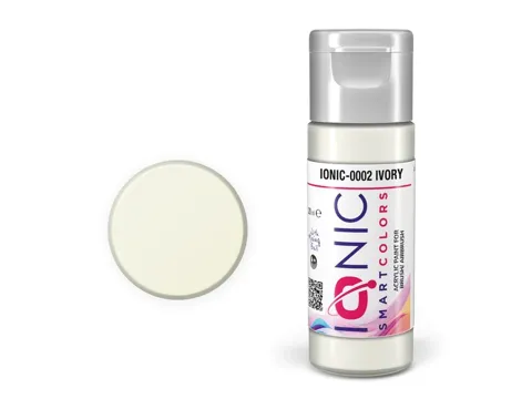 Lahvička akrylové barvy Vallejo IONIC Smart Acrylic Color 0002 slonová kost 20 ml