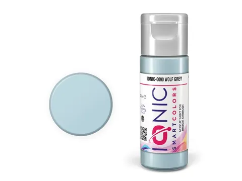 Lahvička akrylové barvy IONIC Smart Acrylic Color 0090 vlčí šedá Wolf Grey 20 ml
