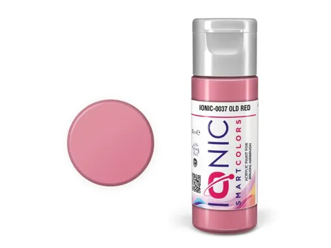 Lahvička akrylové barvy IONIC Smart Acrylic Color 0037 stará červená (Old Red) 20 ml