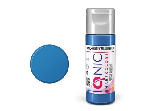 Lahvička akrylové barvy AMMO Mig IONIC 0089 středomořská modrá 20 ml