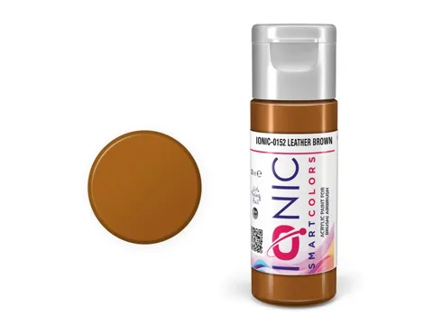 Lahvička akrylové barvy IONIC Smart Acrylic Color 0152 kožená hnědá (Leather Brown) 20 ml