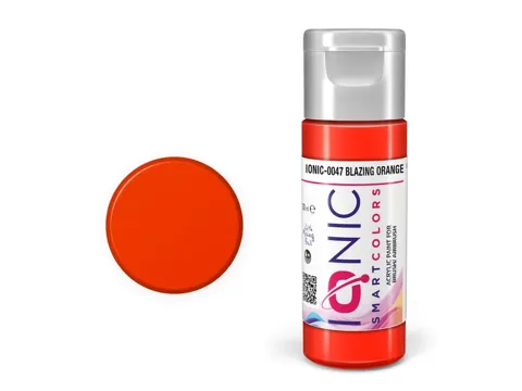 Lahvička akrylové barvy IONIC Smart Acrylic Color 0047 planoucí oranžová 20 ml