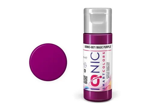 Lahvička akrylové barvy IONIC Smart Acrylic Color magická purpurová (Magic Purple) 20 ml