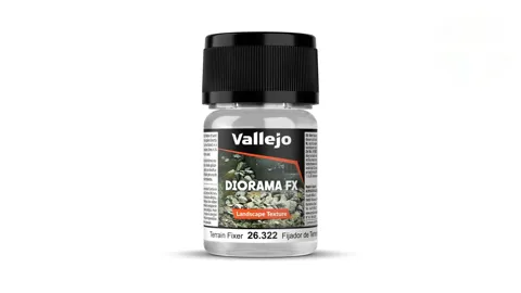 Lahvička Vallejo Diorama FX 26322 Terrain Fixer 35 ml, fixátor sypkých terénů