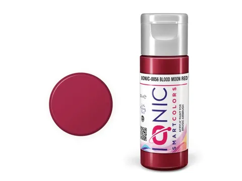 Lahvička akrylové barvy IONIC Smart Acrylic Color 0056 Blood Moon Red 20 ml