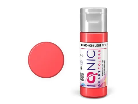 Lahvička akrylové barvy Vallejo IONIC 0050 světle červená (Light Red) 20 ml