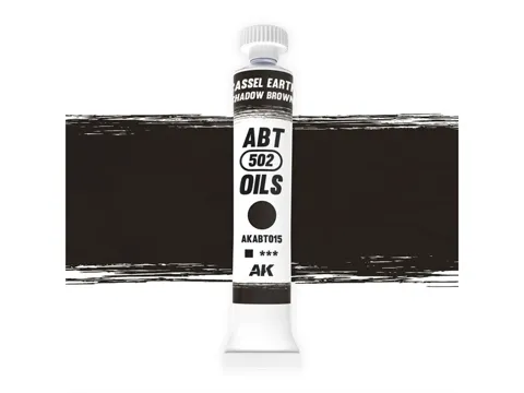 Tuba olejové barvy AK Interactive Oil Paints AKABT015 kasselská hněď / stínová hněď 20 ml