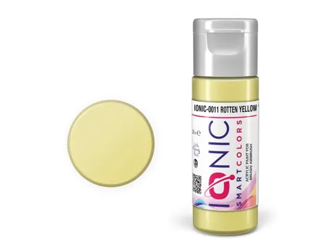Lahvička akrylové barvy AMMO Mig IONIC 0011 hnilobně žlutá Rotten Yellow 20 ml