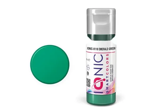 Lahvička akrylové barvy IONIC Smart Acrylic Color 0118 smaragdová zelená 20 ml