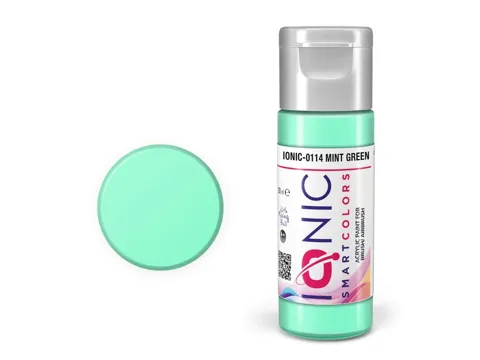 Lahvička akrylové barvy IONIC Smart Acrylic Color 0114 mentolová zelená 20 ml