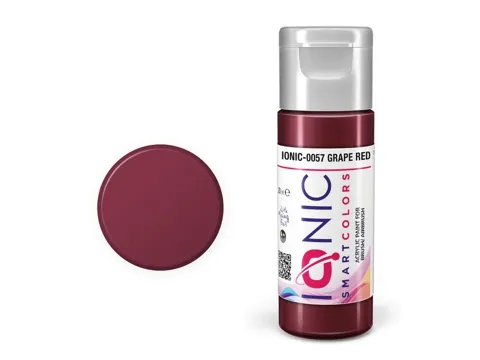 Lahvička akrylové barvy IONIC Smart Acrylic Color 0057 hroznově červená (Grape Red) 20 ml