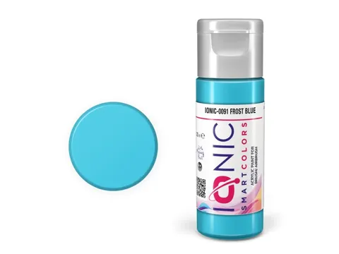 Lahvička akrylové barvy Vallejo IONIC 0091 mrazivě modrá (Frost Blue) 20 ml