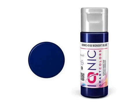 Lahvička akrylové barvy Vallejo IONIC noční modrá (Midnight Blue) 20 ml