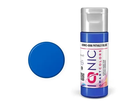 Lahvička akrylové barvy Vallejo IONIC ftalocyaninová modrá Phthalo Blue 20 ml
