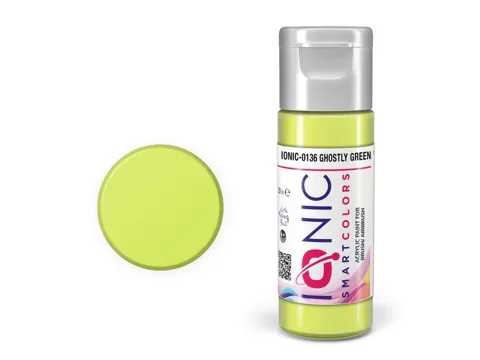 Lahvička akrylové barvy IONIC Smart Acrylic Color Ghostly Green přízračná zelená 20 ml