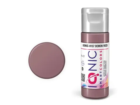Lahvička akrylové barvy IONIC Smart Acrylic Color Demon Red, démonická červená, 20 ml