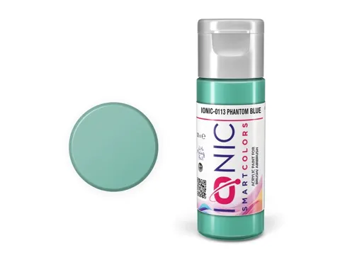 Lahvička akrylové barvy IONIC Smart Acrylic Color 0113 fantomová modrá 20 ml