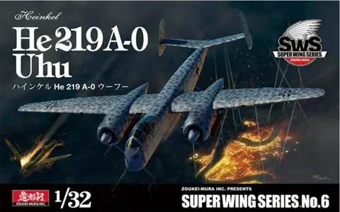 Krabice stavebnice Zoukei-Mura SWS06 Heinkel He 219 A-0 Uhu v měřítku 1/32