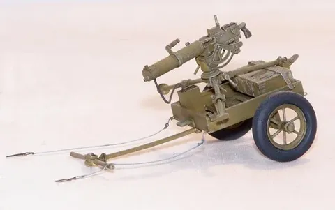 Resinová sada Plus Model 400 1/35 americký ruční vozík M3A1 s kulometem Browning