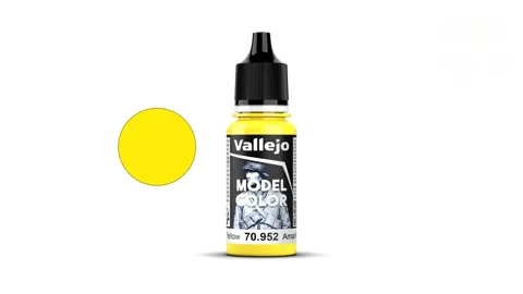 Lahvička akrylové barvy Vallejo Model Color 70952 citronově žlutá matná 18 ml