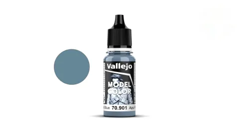 Lahvička akrylové barvy Vallejo Model Color 70901 pastelová modrá matná, 18 ml
