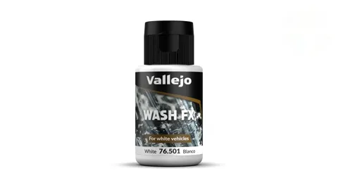 Lahvička akrylového washe Vallejo Wash FX 76501 bílý wash 35 ml