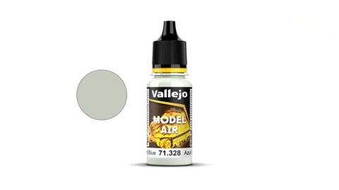 Lahvička akrylové barvy Vallejo Model Air 71328 světle modrá Light Blue 18 ml