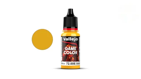 Lahvička akrylové barvy Vallejo Game Color 72006 slunečně žlutá Sun Yellow 18 ml