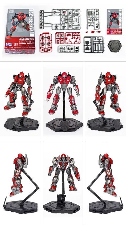 Zacvakávací stavebnice Trumpeter Transformers Smart Kit 03118 Cliffjumper v červeno-šedém provedení