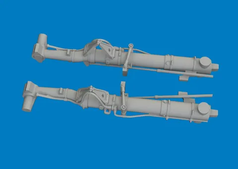 Eduard Brassin PRINT 6481157 – 3D tištěné nohy podvozku P-47D v měřítku 1/48