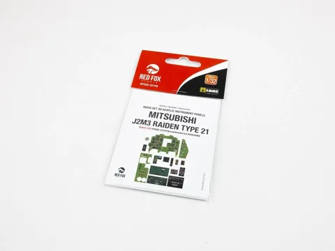 Red Fox Studio Quick Set 3D RFSQS-32149 přístrojové panely J2M3 Raiden 1/32