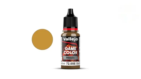Lahvička akrylové barvy Vallejo Game Color 72056 zlatá metalická 18 ml