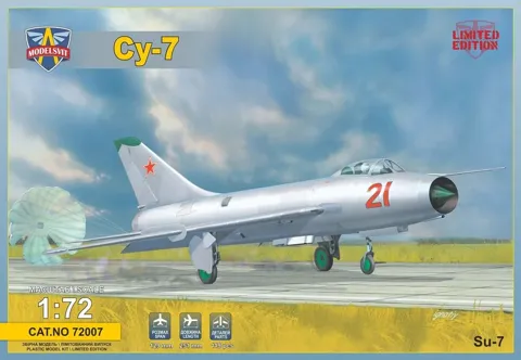 Krabice stavebnice ModelSvit MSVIT72007 Sukhoi Su-7 v měřítku 1/72