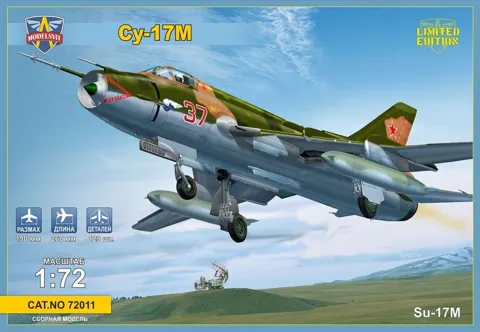 Krabice plastové stavebnice ModelSvit 72011 Su-17M v měřítku 1/72