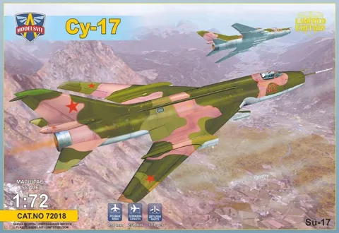 Krabice stavebnice ModelSvit MSVIT72018 Suchoj Su-17 v měřítku 1/72
